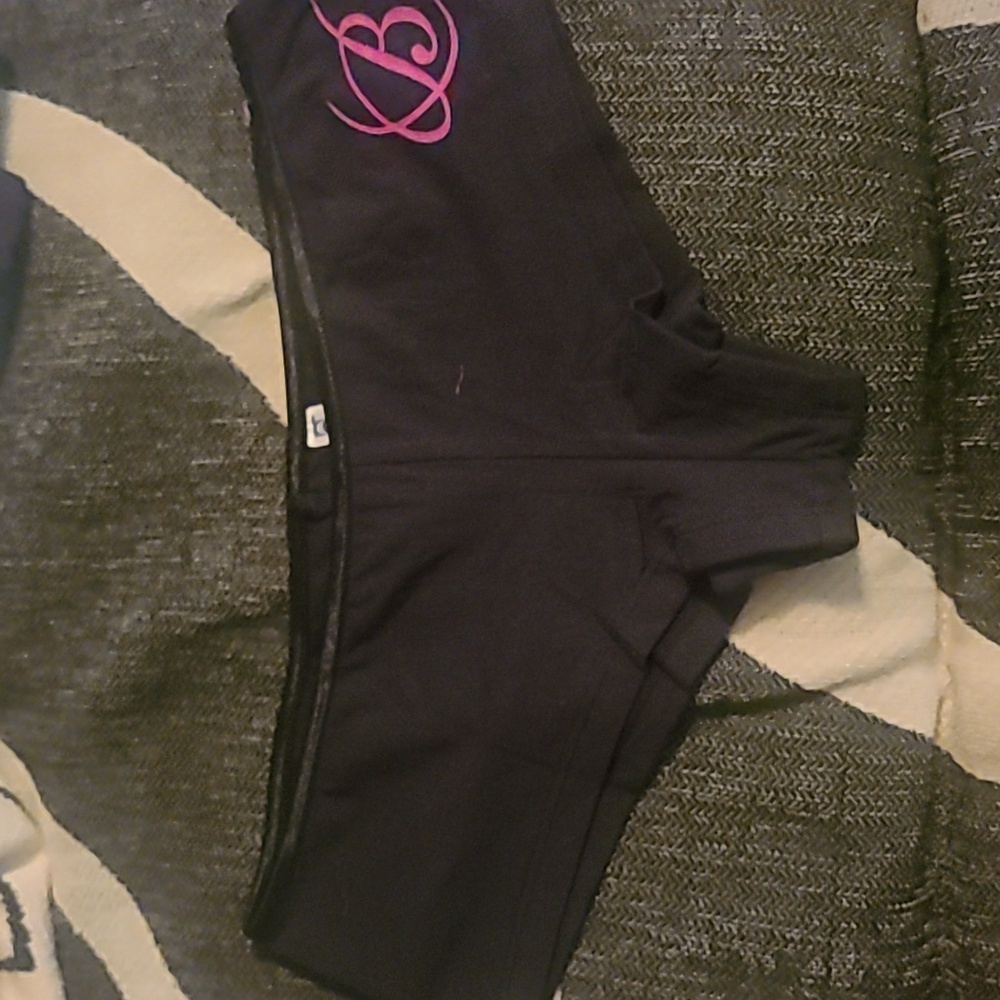 Shades of love black booty shorts sz large